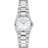 Bulova Classic Super Seville 25mm - 96L353 med perlemorskive, riflet bezel og stållenke