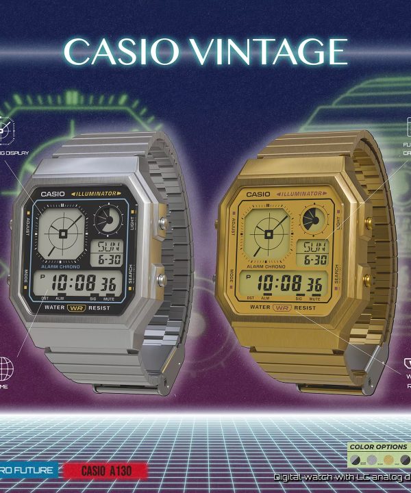 Casio Edgy 34mm - A130WE-1AEF - Bilde 6