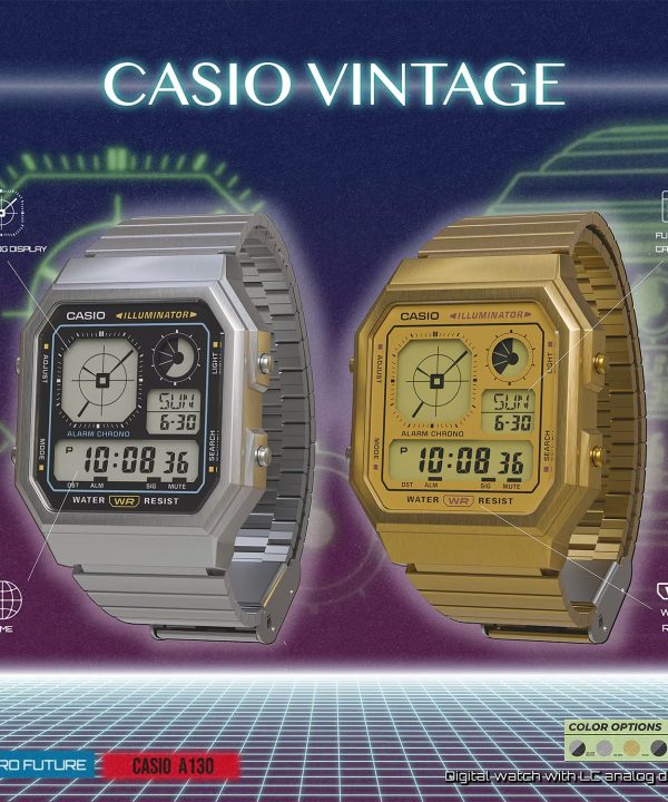 Alternative view of Casio Vintage 34mm - A130WE-7AEF