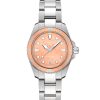 Certina DS Action dameklokke C048.210.11.381.00 med rosé skive og bezel på stållenke