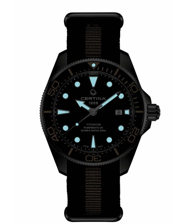Alternative view of Certina DS Action Diver Titanium Powermatic 80 43mm - C032.607.48.051.00