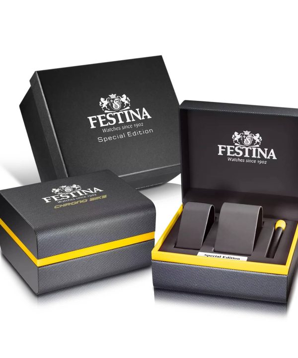 Festina Men's Brown Special Edition Stainless Steel Watch Bracelet 45mm - F20708-1 - Bilde 5