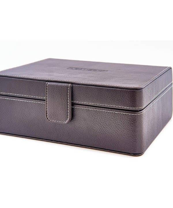 Alternative view of Leanschi jewellery 2 level box/2 pouches/brown