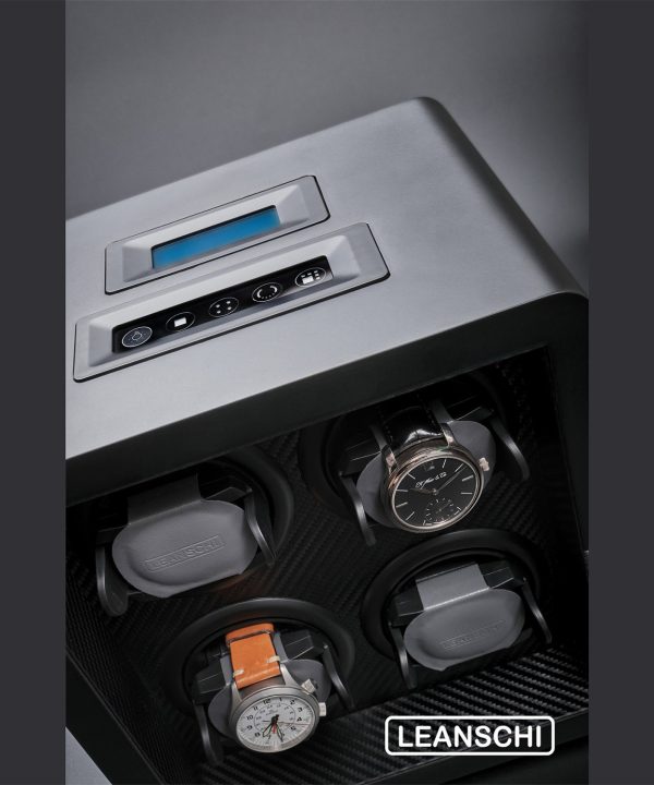 Leanschi watch winder 4 slots/black-black - Bilde 6