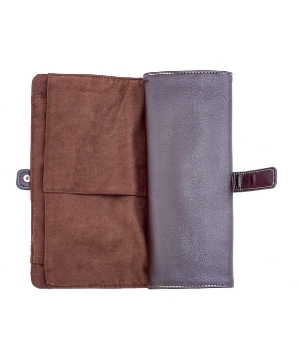 Alternative view of Leanschi 8 strap pouch/brown