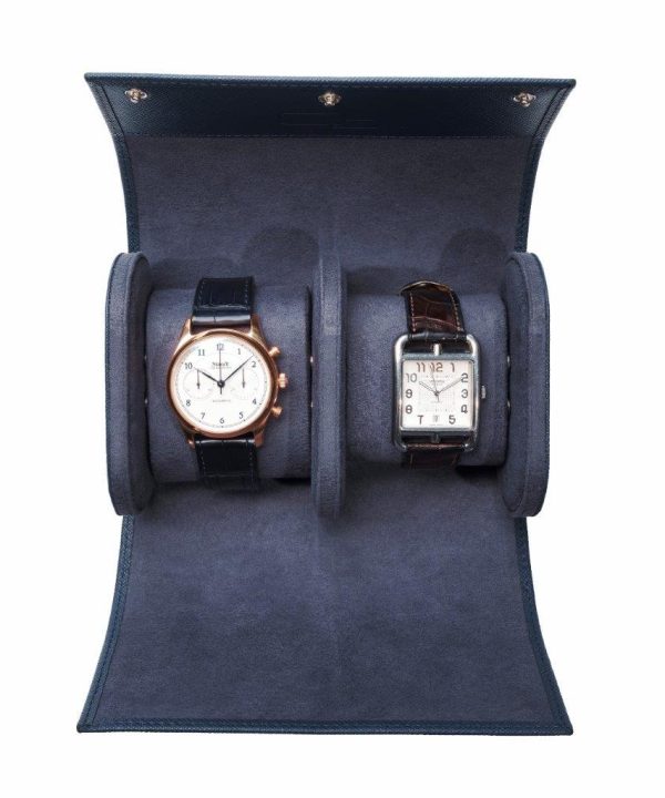 Leanschi 2 watch roll/blue leather - Bilde 3