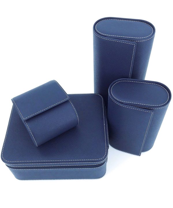 Leanschi 2 watch roll/blue leather - Bilde 5