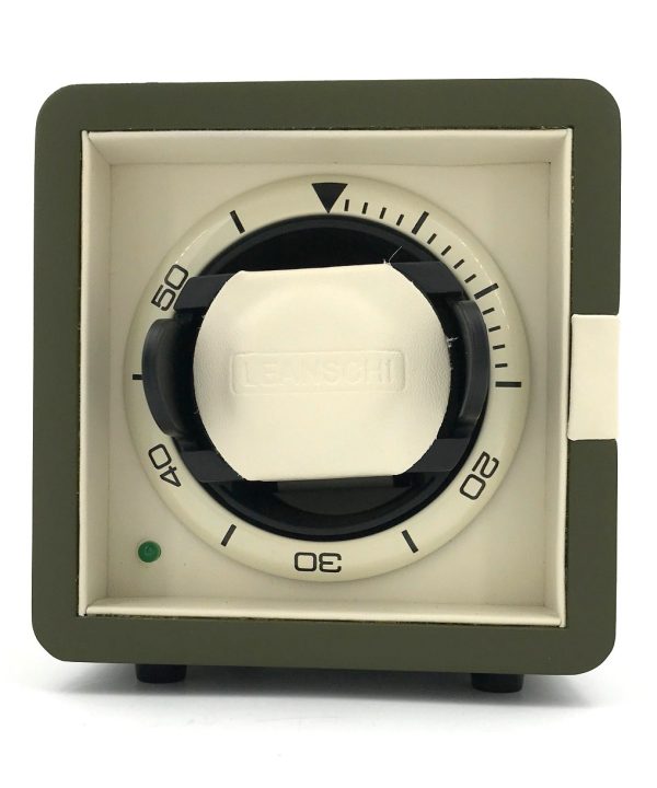 Leanschi single watch winder/green-beige