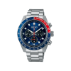 Seiko Prospex Speedtimer Solar 41mm SSC913P1 med blå skive og stållenke