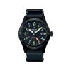Seiko 5 Sports SSK025K1 herreklokke med GMT, svart skive og tekstilrem