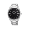 Seiko SUR311P1 herreklokke med sort skive og stållenke i sølvfarget stål