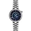 Tissot Désir 30mm T152.223.11.496.00 med blå stjerneinspirert skive, månefasevisning, safirglass og stållenke