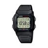 Casio Timeless Men W-800H-1AVES digital herreklokke med stort LCD display, sort resinrem og 100 meters vanntetthet.